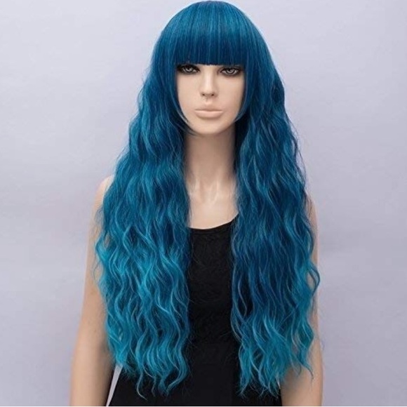 Siya? MAJESTIC BLUE COSPLAY  FESTIVAL Wig?*NWT* main image 4